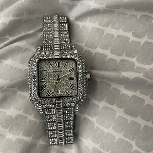 Silver Rhinestone Watch